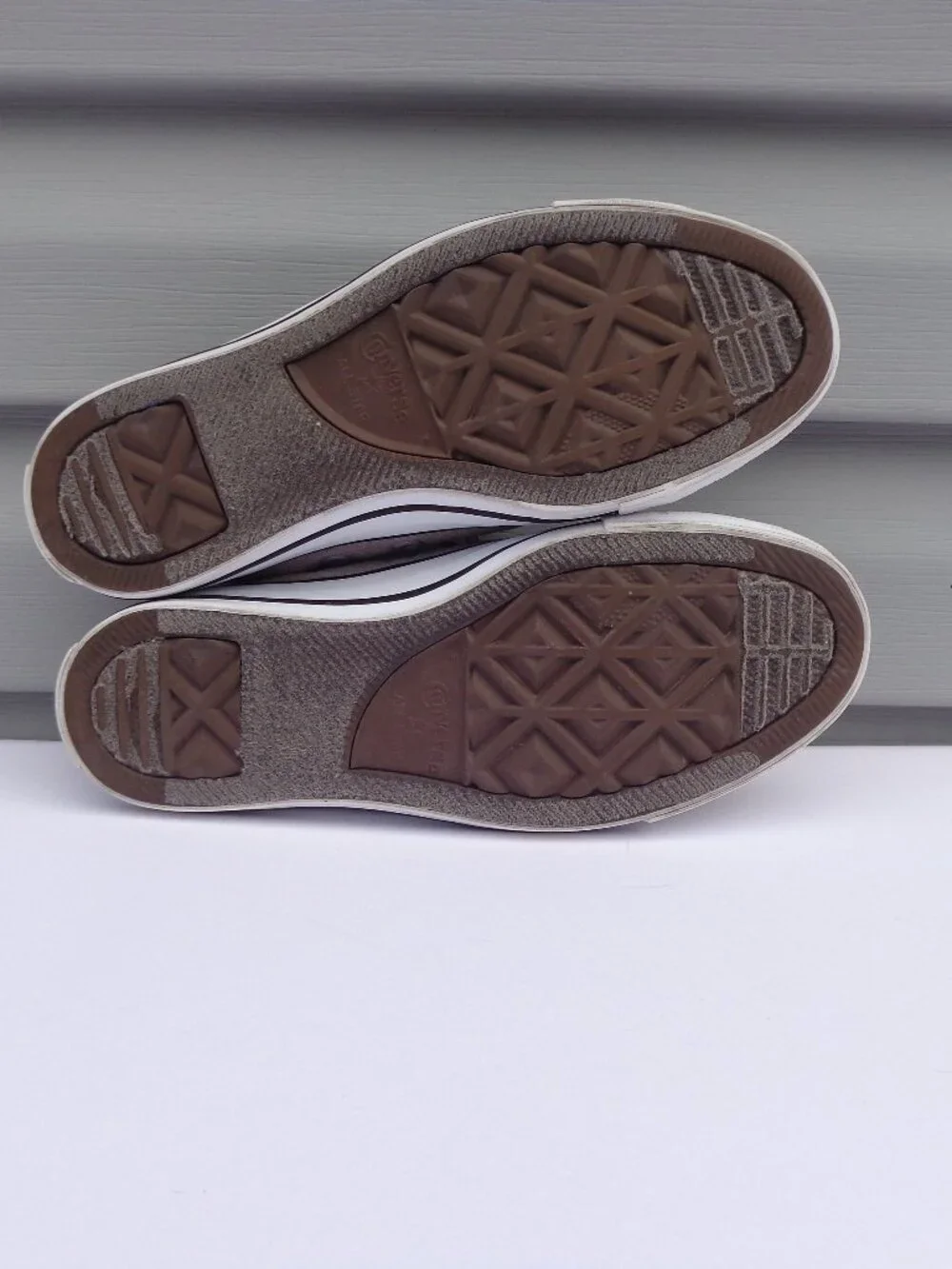 Converse Chuck Taylor All Star Shoreline Slip on Gray Shoes Sneakers Womens Sz 6